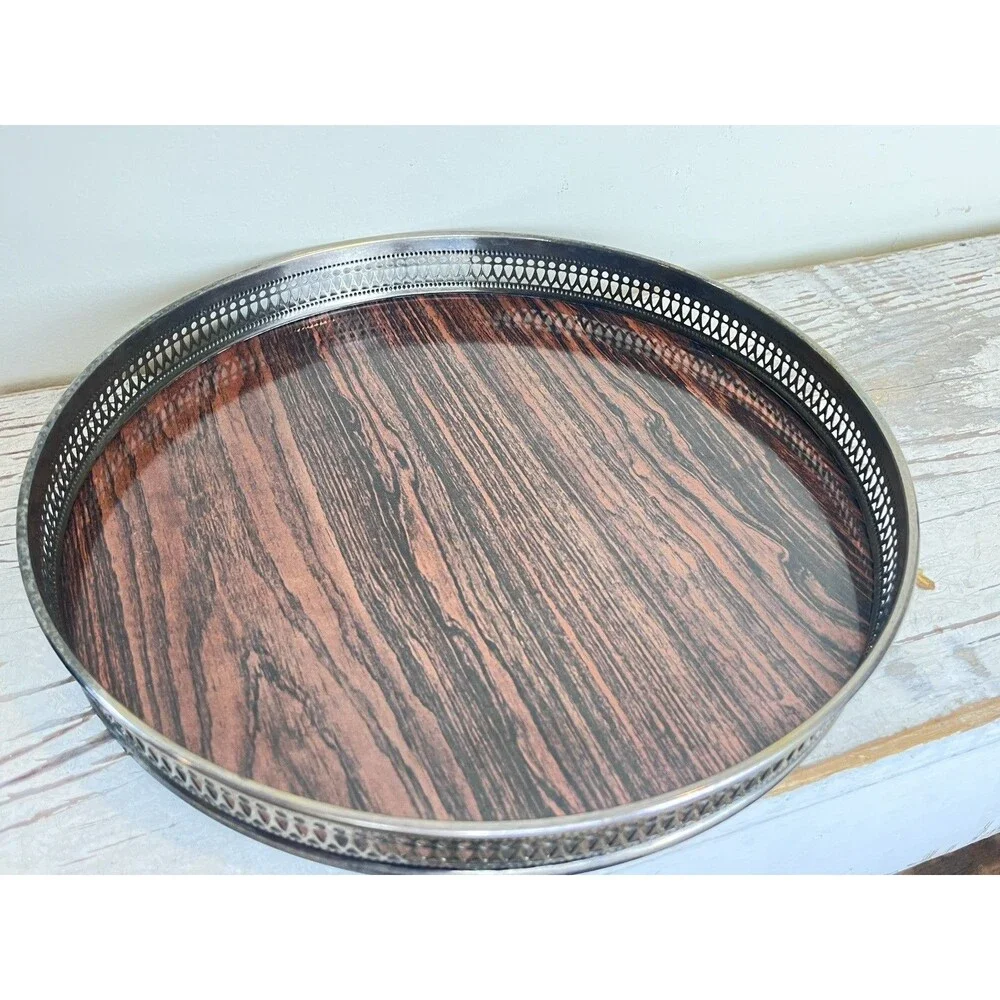 Vintage Sheffield Silver Co Formica Tray 10